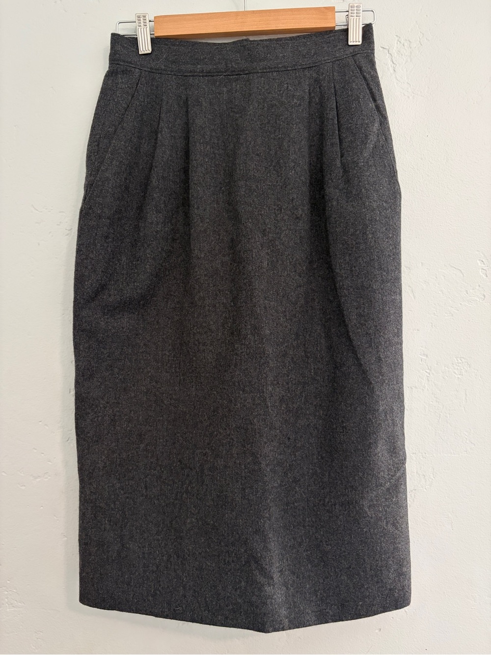 Pendleton Charcoal Gray Wool Pencil Skirt